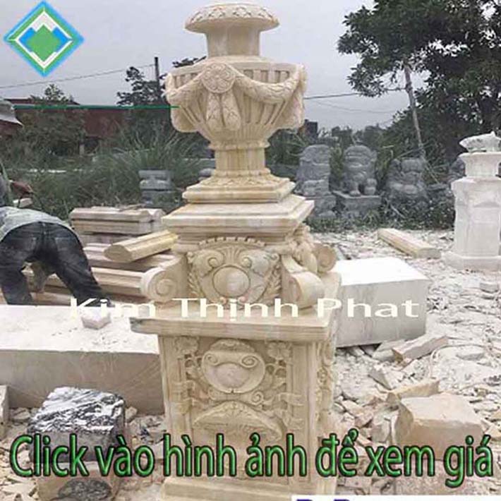 cột tròn đá hoa cương